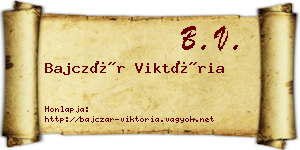 Bajczár Viktória névjegykártya